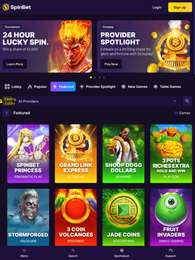 Juegos Destacados Spinbet