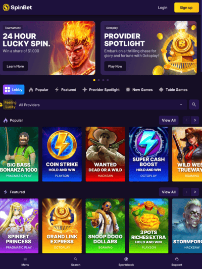 Spinbet Lobby Games